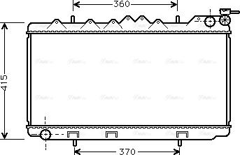 Ava Quality Cooling DN 2094 - Radiator, engine cooling autospares.lv