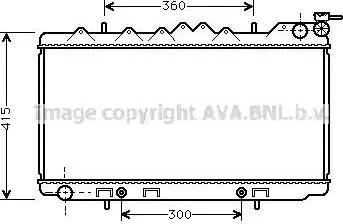 Ava Quality Cooling DN 2097 - Radiator, engine cooling autospares.lv