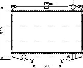 Ava Quality Cooling DN 2041 - Radiator, engine cooling autospares.lv