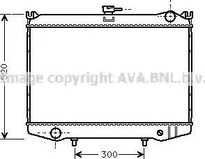 Ava Quality Cooling DN 2075 - Radiator, engine cooling autospares.lv