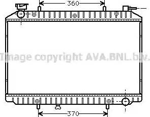 Ava Quality Cooling DN 2155 - Radiator, engine cooling autospares.lv