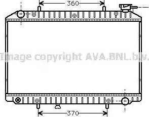 Ava Quality Cooling DNA2151 - Radiator, engine cooling autospares.lv