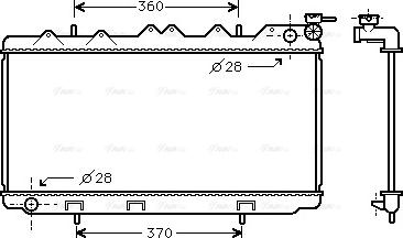 Ava Quality Cooling DN 2116 - Radiator, engine cooling autospares.lv