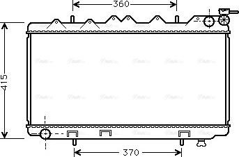 Ava Quality Cooling DN 2135 - Radiator, engine cooling autospares.lv