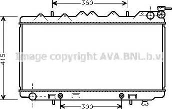 Ava Quality Cooling DN 2137 - Radiator, engine cooling autospares.lv