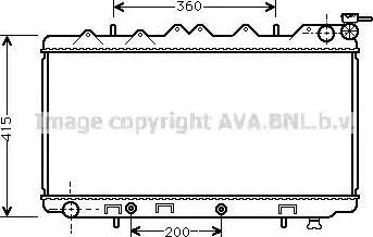 Ava Quality Cooling DN 2136 - Radiator, engine cooling autospares.lv