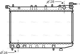 Ava Quality Cooling DN 2123 - Radiator, engine cooling autospares.lv