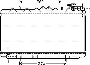 Ava Quality Cooling DN 2122 - Radiator, engine cooling autospares.lv