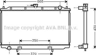 Ava Quality Cooling DN 2179 - Radiator, engine cooling autospares.lv