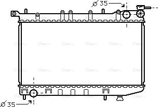 Ava Quality Cooling DN 2174 - Radiator, engine cooling autospares.lv