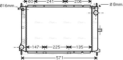 Ava Quality Cooling DN 2249 - Radiator, engine cooling autospares.lv