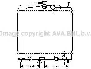 Ava Quality Cooling DN 2248 - Radiator, engine cooling autospares.lv