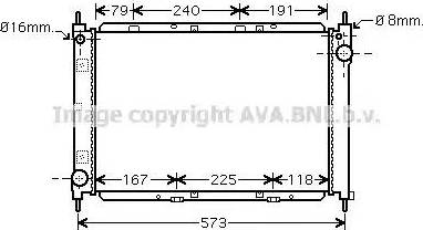 Ava Quality Cooling DN2261 - Radiator, engine cooling autospares.lv