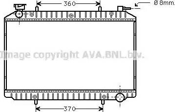 Ava Quality Cooling DN 2206 - Radiator, engine cooling autospares.lv