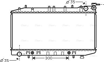 Ava Quality Cooling DN 2203 - Radiator, engine cooling autospares.lv