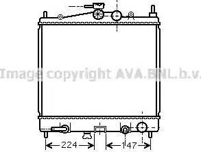 Ava Quality Cooling DN 2211 - Radiator, engine cooling autospares.lv