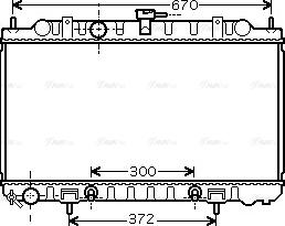 Ava Quality Cooling DN 2289 - Radiator, engine cooling autospares.lv