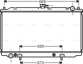 Ava Quality Cooling DN 2222 - Radiator, engine cooling autospares.lv