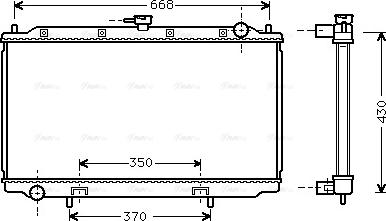 Ava Quality Cooling DNA2179 - Radiator, engine cooling autospares.lv