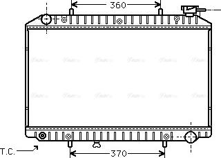 Ava Quality Cooling DNA2171 - Radiator, engine cooling autospares.lv