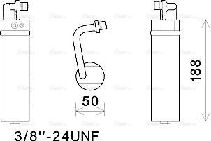 Ava Quality Cooling DND285 - Dryer, air conditioning autospares.lv