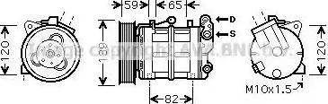 Ava Quality Cooling DN K315 - Compressor, air conditioning autospares.lv