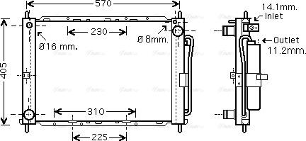 Ava Quality Cooling DNM369 - Cooler Module autospares.lv