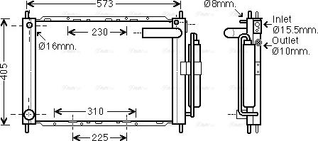 Ava Quality Cooling DNM370 - Cooler Module autospares.lv