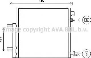 Ava Quality Cooling DW5140 - Condenser, air conditioning autospares.lv