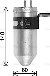 Ava Quality Cooling DWD436 - Dryer, air conditioning autospares.lv