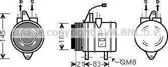 Ava Quality Cooling DWK090 - Compressor, air conditioning autospares.lv