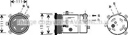 Ava Quality Cooling DW K038 - Compressor, air conditioning autospares.lv