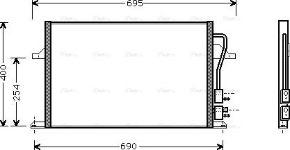 Ava Quality Cooling FD 5259 - Condenser, air conditioning autospares.lv