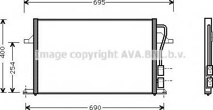 Ava Quality Cooling FD5287 - Condenser, air conditioning autospares.lv