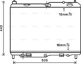 Ava Quality Cooling FD2441 - Radiator, engine cooling autospares.lv