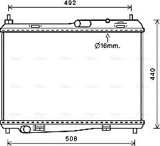 Ava Quality Cooling FD2620 - Radiator, engine cooling autospares.lv