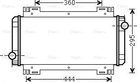 Ava Quality Cooling FD 2044 - Radiator, engine cooling autospares.lv