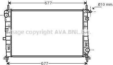 Ava Quality Cooling FD 2196 - Radiator, engine cooling autospares.lv