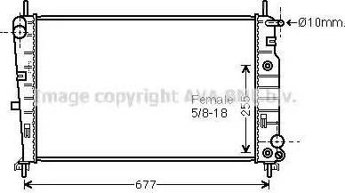 Ava Quality Cooling FD 2197 - Radiator, engine cooling autospares.lv