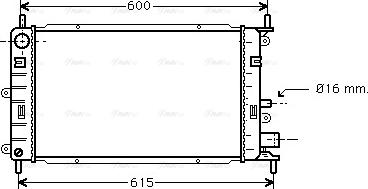 Ava Quality Cooling FD 2149 - Radiator, engine cooling autospares.lv