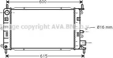 Ava Quality Cooling FDA2149 - Radiator, engine cooling autospares.lv