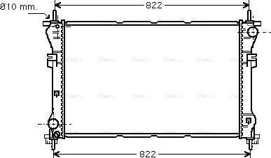 Ava Quality Cooling FD 2318 - Radiator, engine cooling autospares.lv