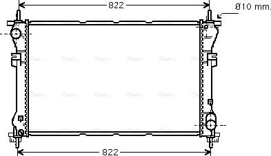 Ava Quality Cooling FD 2320 - Radiator, engine cooling autospares.lv