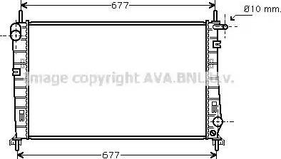 Ava Quality Cooling FD 2266 - Radiator, engine cooling autospares.lv