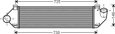 Ava Quality Cooling FDA4438 - Intercooler, charger autospares.lv