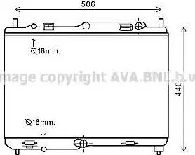 Ava Quality Cooling FDA2441 - Radiator, engine cooling autospares.lv