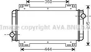 Ava Quality Cooling FDA2044 - Radiator, engine cooling autospares.lv