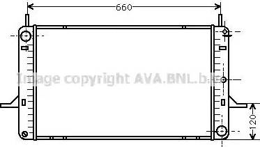 Ava Quality Cooling FDA2156 - Radiator, engine cooling autospares.lv