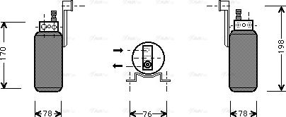 Ava Quality Cooling FD D296 - Dryer, air conditioning autospares.lv