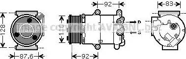 Ava Quality Cooling FD K430 - Compressor, air conditioning autospares.lv